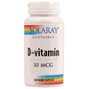 D3-vitamin 30 mcg. Solaray - 100 kapsler