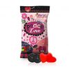 Peace & Love Lakrids & hindb&aelig;rhjerter - 80 gram