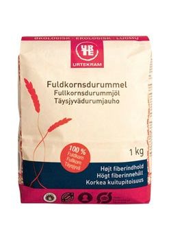Fuldkorns durummel &Oslash;kologisk (Urtekram) - 1 kg.