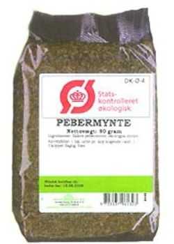 Pebermynte, fint sk&aring;ret, &oslash;kologisk - 80 gram