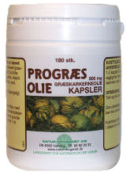 Progr&aelig;s olie 500 mg. - 180 kapsler