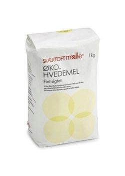 Fint Hvede mel, Sk&aelig;rtoft M&oslash;lle &Oslash;kologisk - 1 kg.