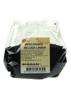Sorte Beluga Linser &Oslash;kologiske - 500 gram