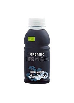 HUMAN Bl&aring;b&aelig;r/aronia juice &Oslash;kologisk - 330 ml.