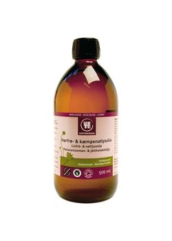 H&oslash;rfr&oslash;- & k&aelig;mpenatlys olie &Oslash;kologisk (Urtekram) - 500 ml.