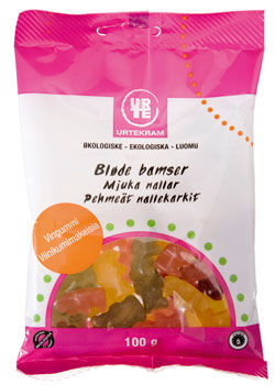 Bl&oslash;de bamser vingummi &Oslash;kologisk (Urtekram) - 100 gram