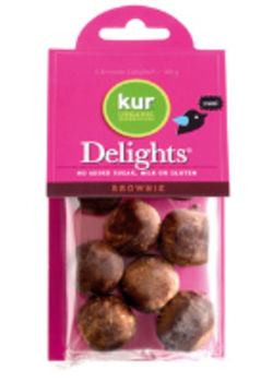 Delights kugler Brownie &oslash;kologisk - 100 gram