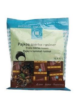 Pajkos m&oslash;rke rosiner &Oslash;kologisk - 14x14 gr.
