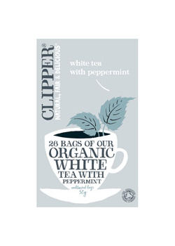 Clipper Hvid Te m. pebermynte &Oslash;kologisk - 26 breve