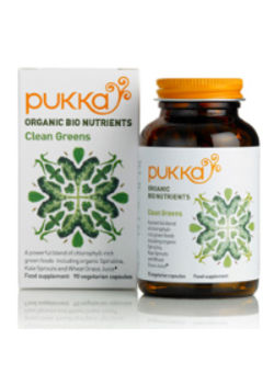 Pukka Clean Greens - &oslash;kologisk - 90 kapsler
