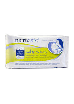 Natracare Baby v&aring;dservietter &oslash;kologiske - 50 stk
