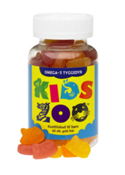Kids Zoo Omega 3 gel&eacute; fisk - 60 stk 
