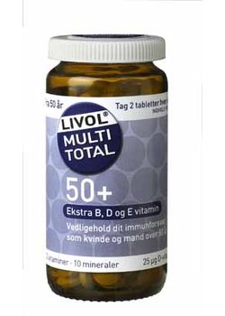 Multi Total 50+ Livol - 180 tabletter.