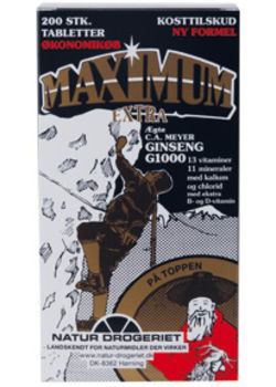 Maximum - 200 tabletter