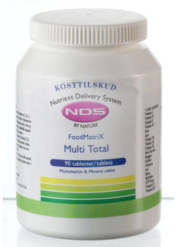NDS Multi Total - multivit og mineral - 250 tabletter