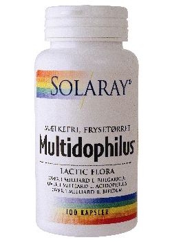 Multidophilus m&aelig;lkefri - 100 kapsler.