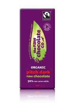 Raw Food Pitch Dark 69% M&oslash;rk r&aring; chokolade - 48 gram