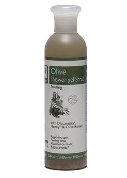 Bioselect Oliven Showergel Scrub (Peeling) - 200 ml.