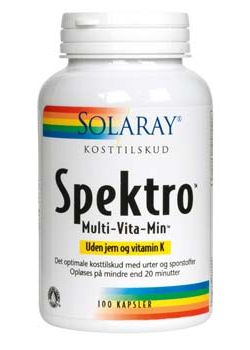Spektro uden jern og Vitamin K - 100 kapsler