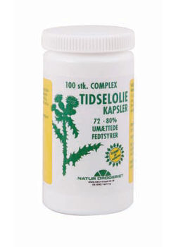 Tidselolie (naturdrogeriet) - 100 kapsler.