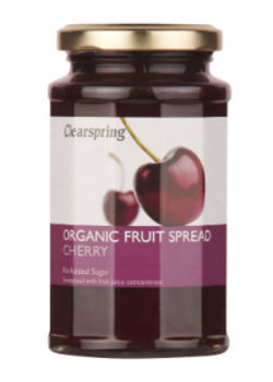 Clearspring Marmelade kirseb&aelig;r u. tilsat sukker &Oslash;ko. - 290 gram