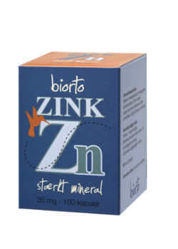 Biorto Zink - 30 mg. - 100 kps.