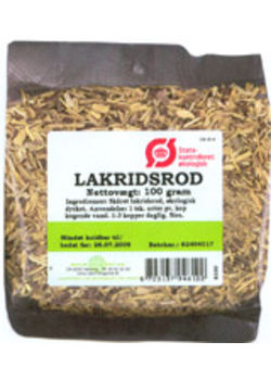 Lakridsrod &oslash;kologisk - 100 gram