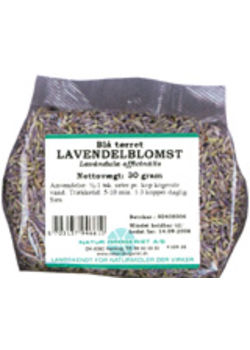 Lavendelblomst bl&aring; - 70 gram