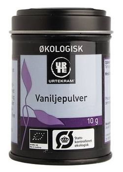 Vanille pulver ren &Oslash;kologisk - 10 gram