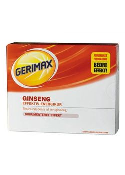 Gerimax Ginseng (r&oslash;d) - 60 tabletter