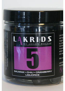 Lakrids nr. 5 by B&uuml;low - Salmiak, chili, cranberry liquorice