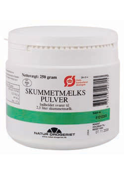 Skummetm&aelig;lkspulver &Oslash;kologisk - 250 gram