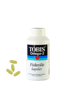 Tobis Fiskeolie 1000 mg.  - 120 kapsl.