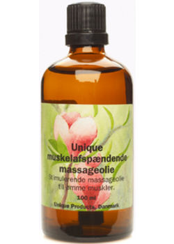Muskelafsp&aelig;ndings massageolie (Unique) - 100 ml.