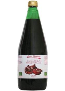 Granat&aelig;blesaft &oslash;kologisk - 700 ml.