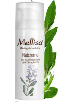 Mellisa Natcreme med salvie - 50 ml.