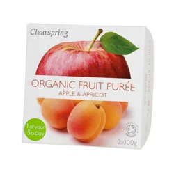 Clearspring Frugtpuré abrikos/æble Øko. - 200 gram