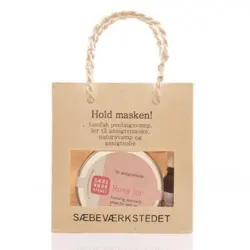 Sæbeværkstedet hold masken gavepose med rosa ler