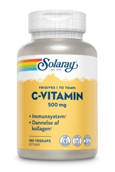 C-vitamin 500 mg. 180 kapsler