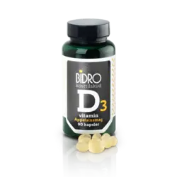 Bidro D-vitamin 38 ug m.appelsinsmag 90 kapsl