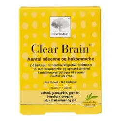 Clear Brain - 180 tabletter