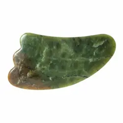 Gau Sha grøn jade - 1 stk