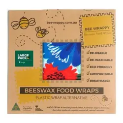 Beeswax Food Wraps 2 x Large - 1pk.