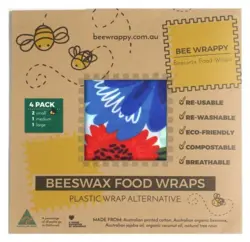 Beeswax Food Wraps 4 Pack