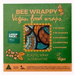 Vegan Food Wraps - 2 x large - 1 pk