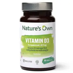 Vitamin D3 vegan udvundet af lavekstrakt - 60 tabletter