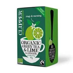 Grøn Te m. Lime & Ingefær Ø Clipper - 20 breve