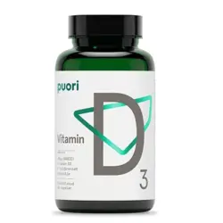 Vitamin D3 10mcg i kokosolie Puori - 60 kapsler