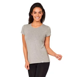 T-Shirt Dame lys grå str. M rund hals