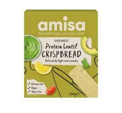 Amisa Knækbrød protein m. linser glutenfri Ø - 100 g.